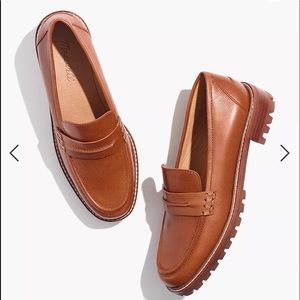 Madewell corinne lugsole loafer, maple color NWOT see pictures